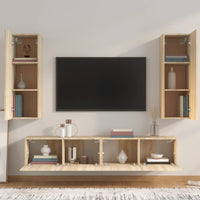 Thumbnail for 4-tlg. TV-Schrank-Set Sonoma-Eiche Holzwerkstoff