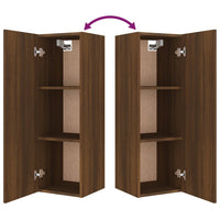 Thumbnail for 4-tlg. TV-Schrank-Set Braun Eichen-Optik Holzwerkstoff