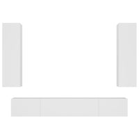 Thumbnail for 4-tlg. TV-Schrank-Set Weiß Holzwerkstoff