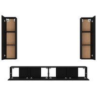 Thumbnail for 4-tlg. TV-Schrank-Set Schwarz Holzwerkstoff