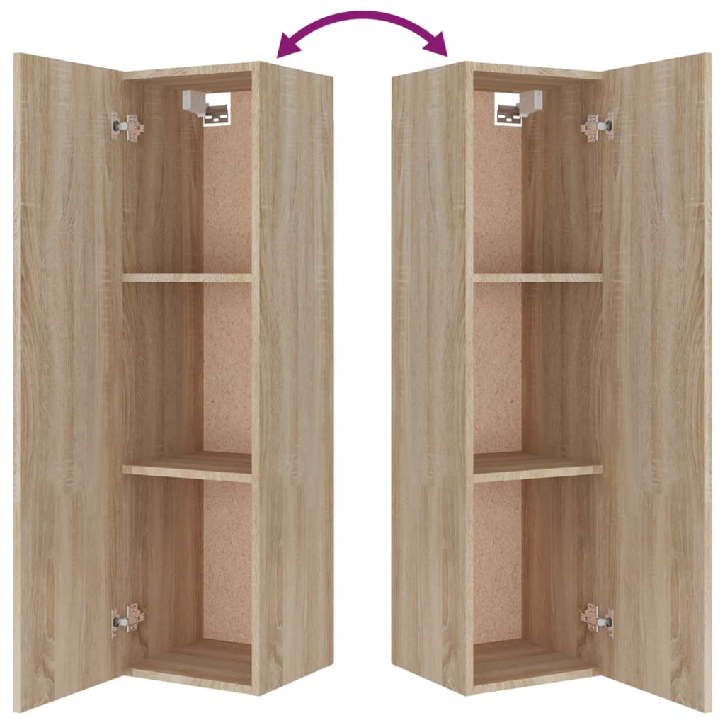 4-tlg. TV-Schrank-Set Sonoma-Eiche Holzwerkstoff