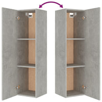 Thumbnail for 4-tlg. TV-Schrank-Set Betongrau Holzwerkstoff