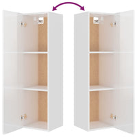 Thumbnail for 4-tlg. TV-Schrank-Set Hochglanz-Weiß Holzwerkstoff