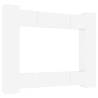 Thumbnail for 8-tlg. TV-Schrank-Set Hochglanz-Weiß Holzwerkstoff