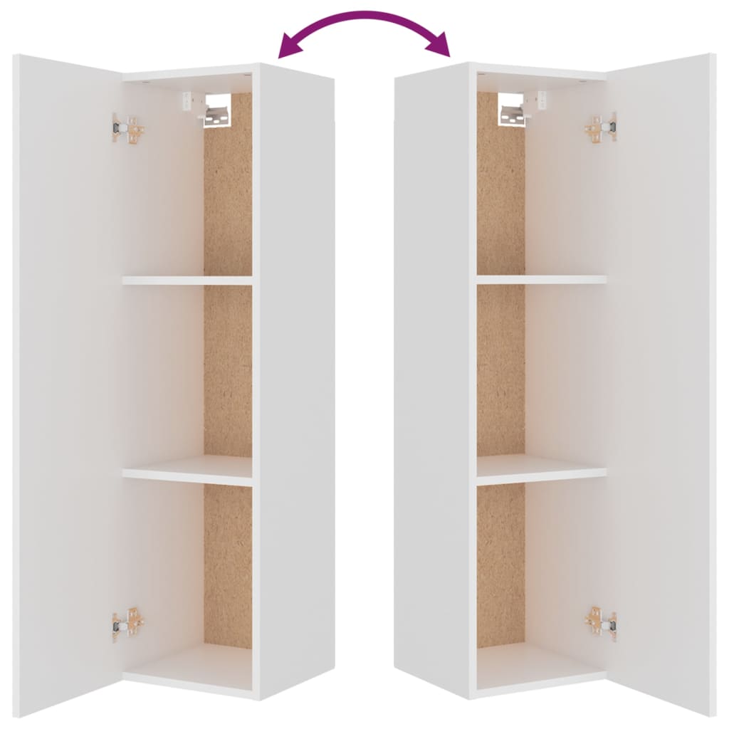 8-tlg. TV-Schrank-Set Weiß Holzwerkstoff