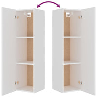 Thumbnail for 8-tlg. TV-Schrank-Set Weiß Holzwerkstoff