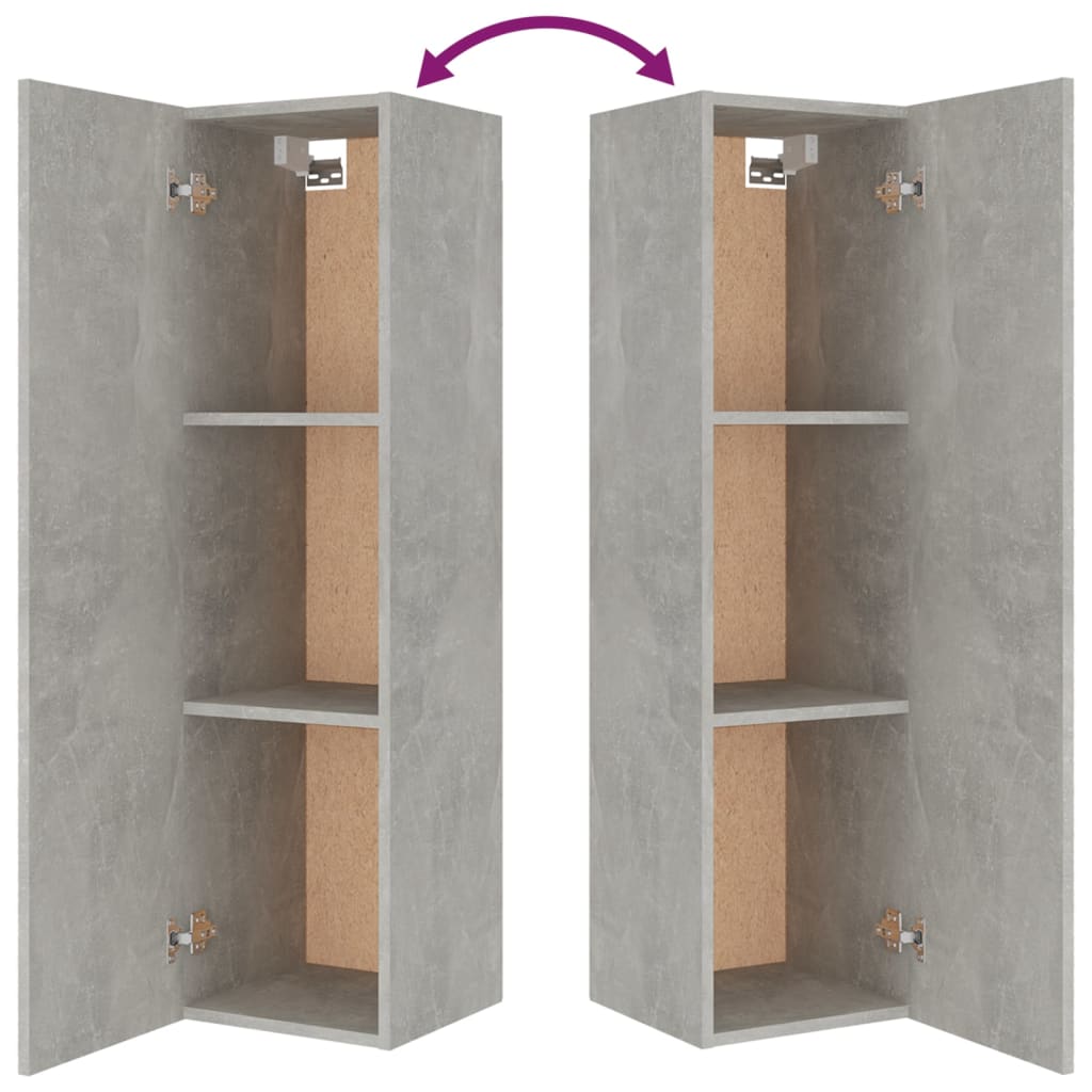 8-tlg. TV-Schrank-Set Betongrau Holzwerkstoff