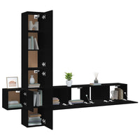 Thumbnail for 5-tlg. TV-Schrank-Set Schwarz Holzwerkstoff