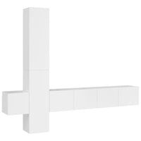 Thumbnail for 5-tlg. TV-Schrank-Set Hochglanz-Weiß Holzwerkstoff
