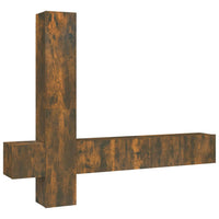 Thumbnail for 5-tlg. TV-Schrank-Set Räuchereiche Holzwerkstoff