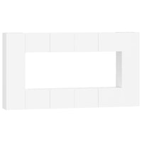 Thumbnail for 8-tlg. TV-Schrank-Set Weiß Holzwerkstoff