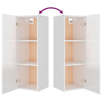 Thumbnail for 8-tlg. TV-Schrank-Set Hochglanz-Weiß Holzwerkstoff