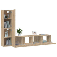 Thumbnail for 4-tlg. TV-Schrank-Set Sonoma-Eiche Holzwerkstoff