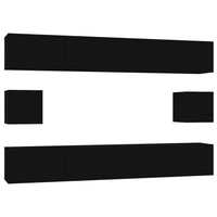 Thumbnail for 6-tlg. TV-Schrank-Set Schwarz Holzwerkstoff