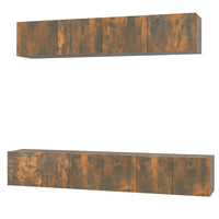 Thumbnail for 5-tlg. TV-Schrank-Set Räuchereiche Holzwerkstoff