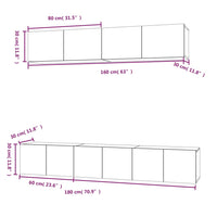 Thumbnail for 5-tlg. TV-Schrank-Set Grau Sonoma Holzwerkstoff