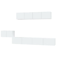 Thumbnail for 5-tlg. TV-Schrank-Set Hochglanz-Weiß Holzwerkstoff