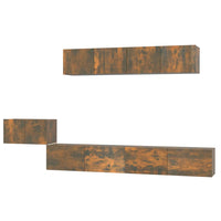 Thumbnail for 5-tlg. TV-Schrank-Set Räuchereiche Holzwerkstoff