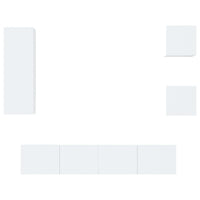 Thumbnail for 5-tlg. TV-Schrank-Set Hochglanz-Weiß Holzwerkstoff