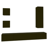 Thumbnail for 5-tlg. TV-Schrank-Set Schwarz Holzwerkstoff