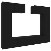 Thumbnail for 6-tlg. TV-Schrank-Set Schwarz Holzwerkstoff