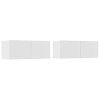 Thumbnail for 4-tlg. TV-Schrank-Set Weiß Holzwerkstoff