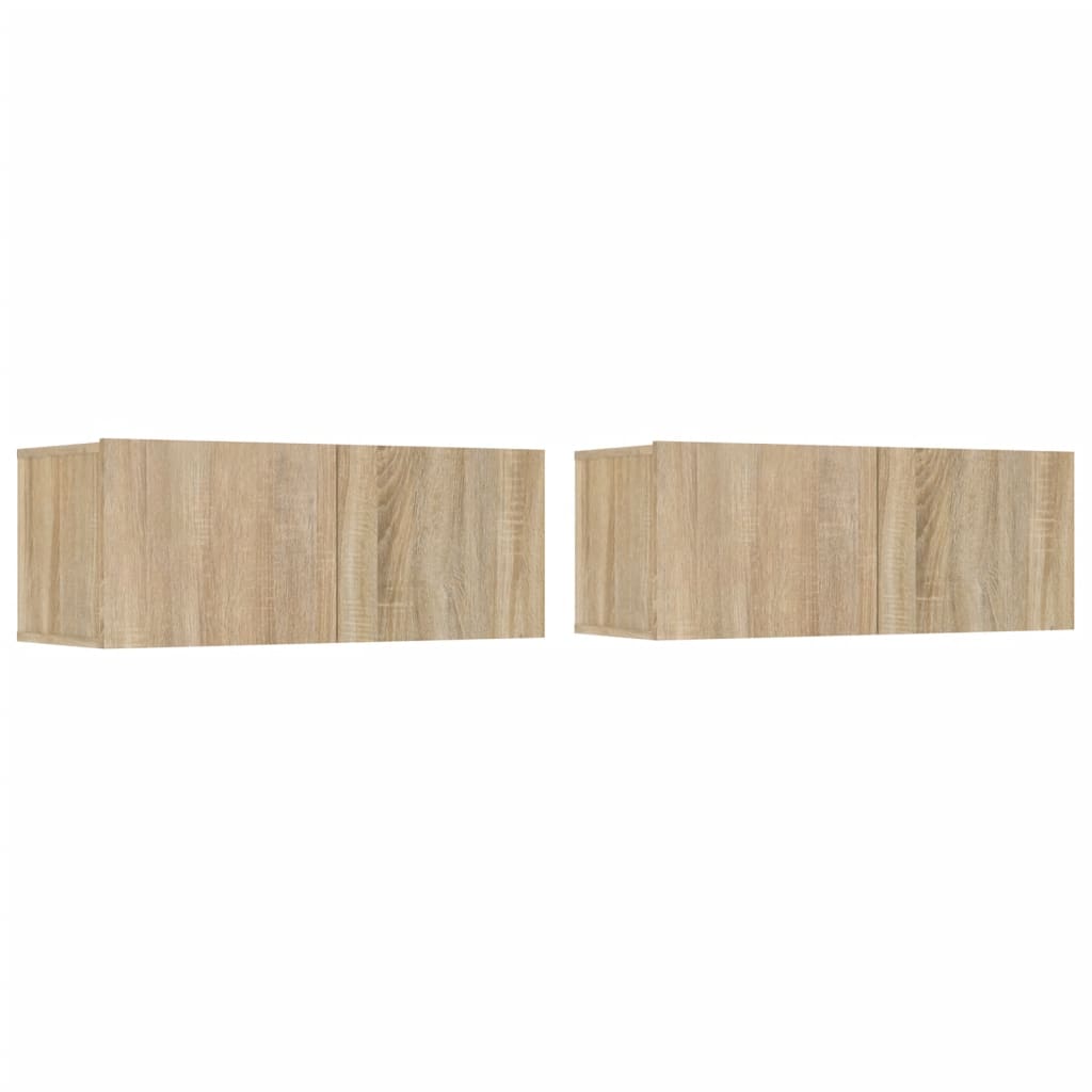 4-tlg. TV-Schrank-Set Sonoma-Eiche Holzwerkstoff