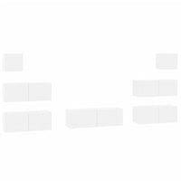 Thumbnail for 7-tlg. TV-Schrank-Set Hochglanz-Weiß Holzwerkstoff