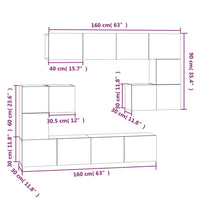 Thumbnail for TV-Wandschrank Weiß Holzwerkstoff