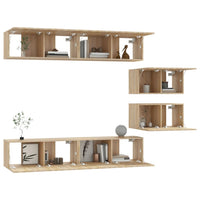 Thumbnail for 6-tlg. TV-Schrank-Set Sonoma-Eiche Holzwerkstoff