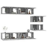 Thumbnail for 6-tlg. TV-Schrank-Set Grau Sonoma Holzwerkstoff