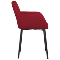 Thumbnail for Esszimmerstühle 2 Stk. Weinrot Samt