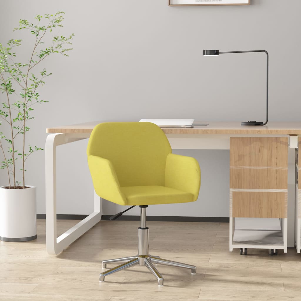 Bürostuhl Drehbar Hellgrün Stoff