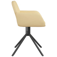 Thumbnail for Esszimmerstühle 2 Stk. Drehbar Creme Samt