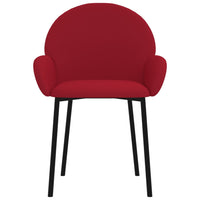 Thumbnail for Esszimmerstühle 2 Stk. Weinrot Samt