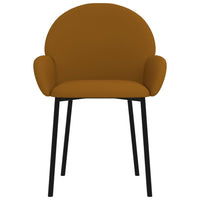 Thumbnail for Esszimmerstühle 2 Stk. Braun Samt