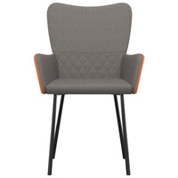 Thumbnail for Esszimmerstühle 2 Stk. Hellgrau Stoff und Kunstleder