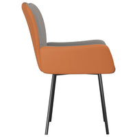 Thumbnail for Esszimmerstühle 2 Stk. Hellgrau Stoff und Kunstleder