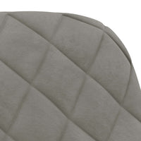 Thumbnail for Esszimmerstühle 2 Stk. Drehbar Hellgrau Samt