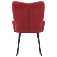 Thumbnail for Esszimmerstühle 2 Stk. Weinrot Samt