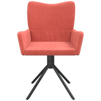 Thumbnail for Esszimmerstühle 2 Stk. Drehbar Rosa Samt