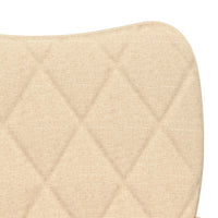 Thumbnail for Esszimmerstühle 2 Stk. Creme Stoff