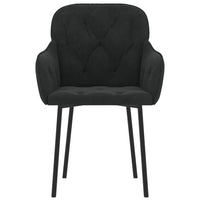 Thumbnail for Esszimmerstühle 2 Stk. Schwarz Samt