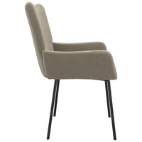 Thumbnail for Esszimmerstühle 2 Stk. Hellgrau Samt