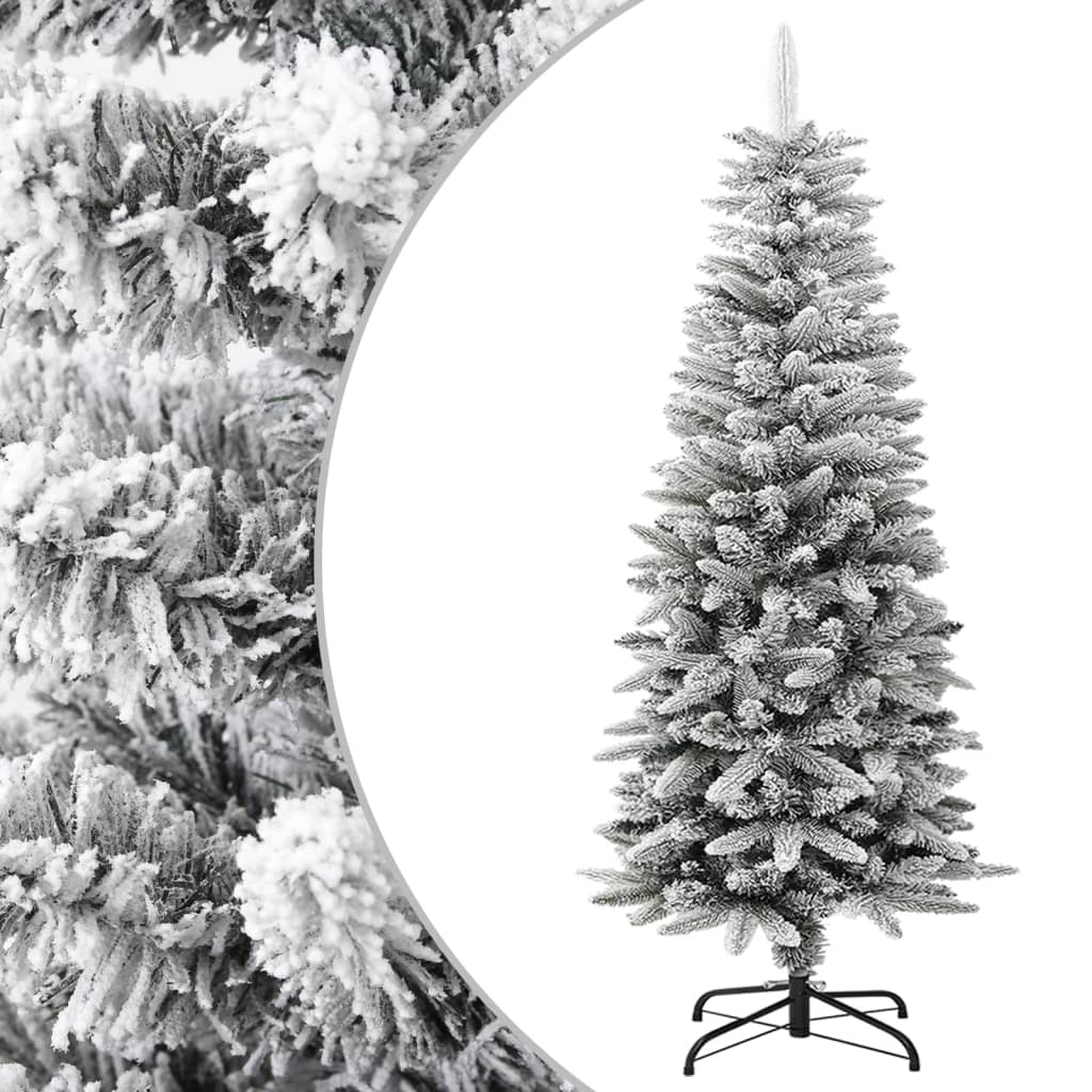 Künstlicher Weihnachtsbaum Beschneit Schlank 120 cm PVC&PE