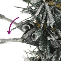 Thumbnail for Künstlicher Weihnachtsbaum Beschneit Schlank 120 cm PVC&PE