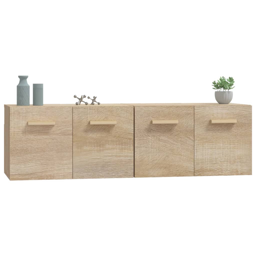 Wandschränke 2 Stk. Sonoma-Eiche 60x36,5x35 cm Holzwerkstoff