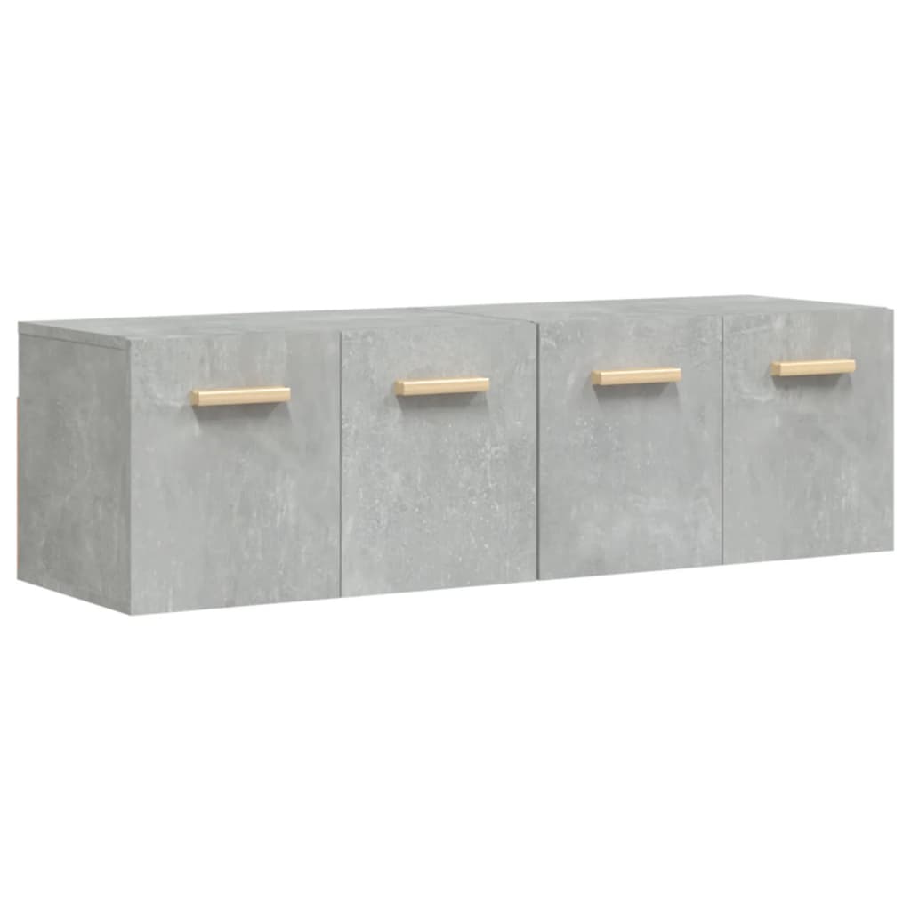 Wandschränke 2 Stk. Betongrau 60x36,5x35 cm Holzwerkstoff
