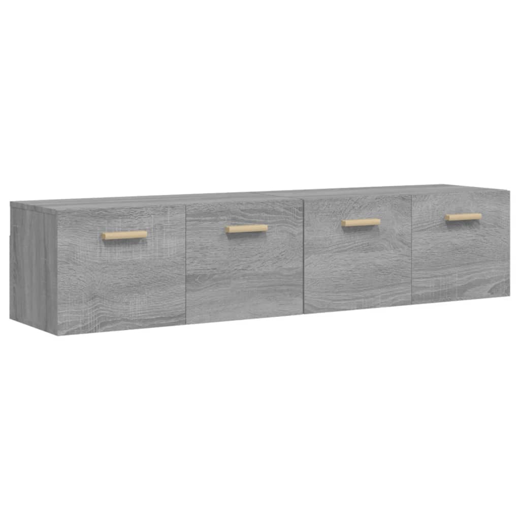 Wandschränke 2 Stk. Grau Sonoma 80x35x36,5 cm Holzwerkstoff