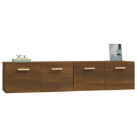 Thumbnail for Wandschränke 2Stk Braun Eichen-Optik 80x35x36,5cm Holzwerkstoff